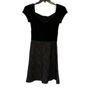 Tiana B. Black & Gray Business Casual Dress